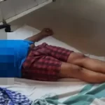 Leg-cuffing Journo
