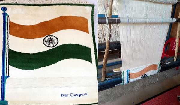 Kashmiri artisan Tricolor