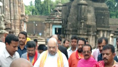 Amit Shah Lingaraj temple