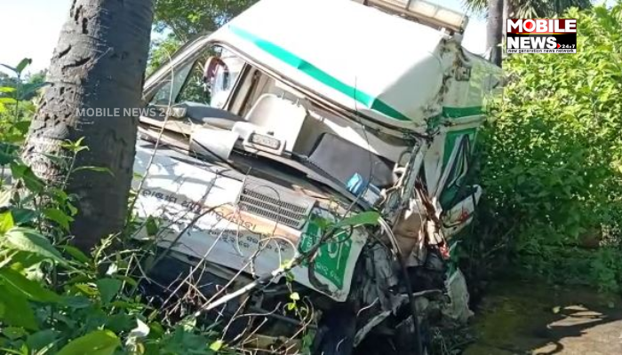 Ambulance Hits Tree