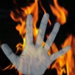 burnt alive