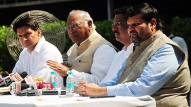 Kharge with Spokespersons