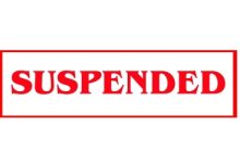Cop suspended