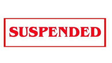 Cop suspended