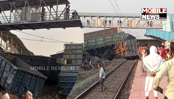 Goods Train Derails In Jajpur