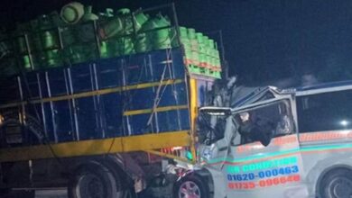 ambulance crashes into truck in Bangladesh