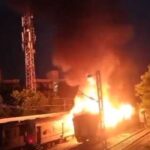 Train fire