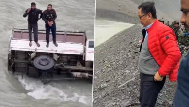 People were trapped in the river due to an accident, Union Minister Kiren Rijiju helped them